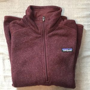 Maroon Patagonia 3/4 Zip Jacket